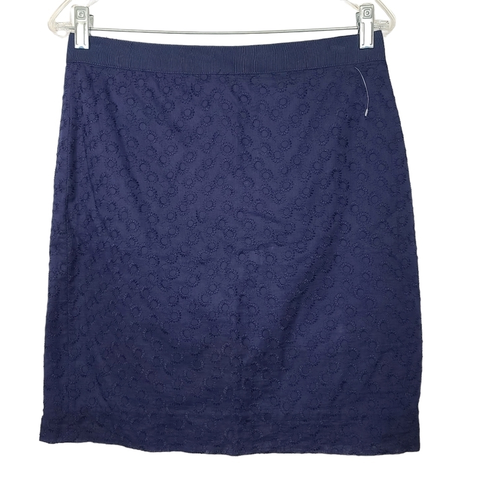 J. Crew Blue Pencil Skirt 6
